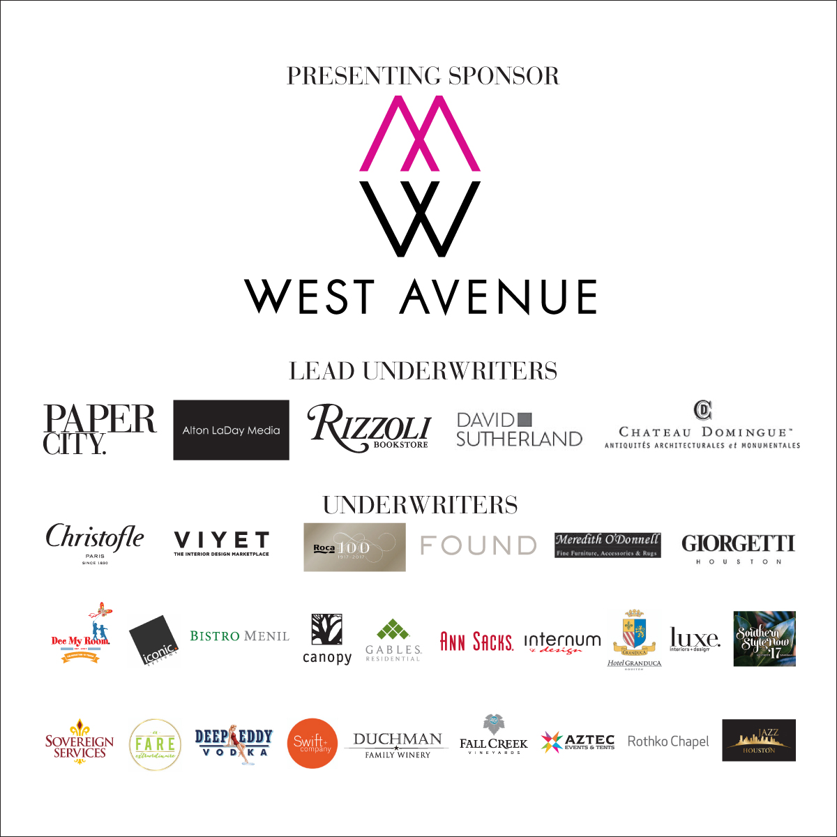 Texas Design Week Sponsors