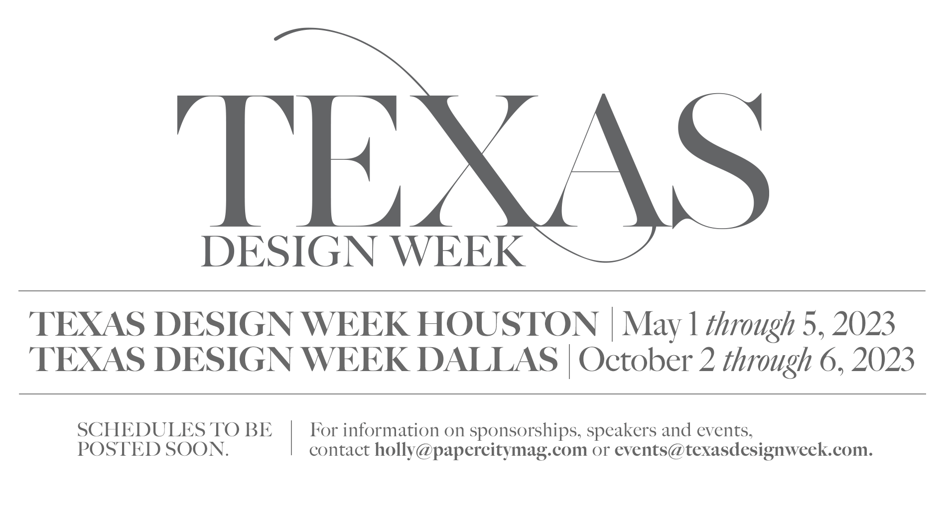 Texas Design Week Houston & Dallas 2023