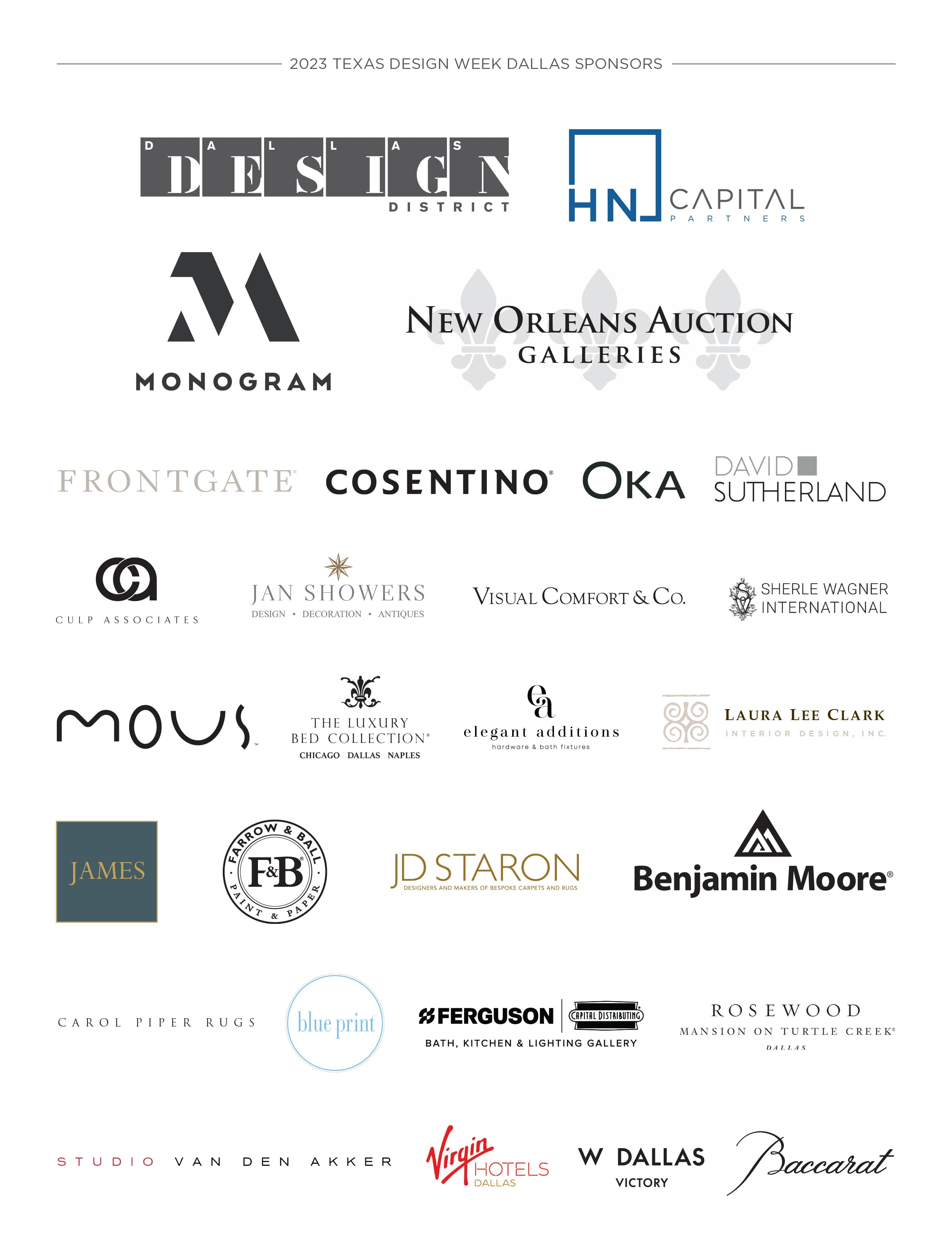 Texas Design Week Sponsors