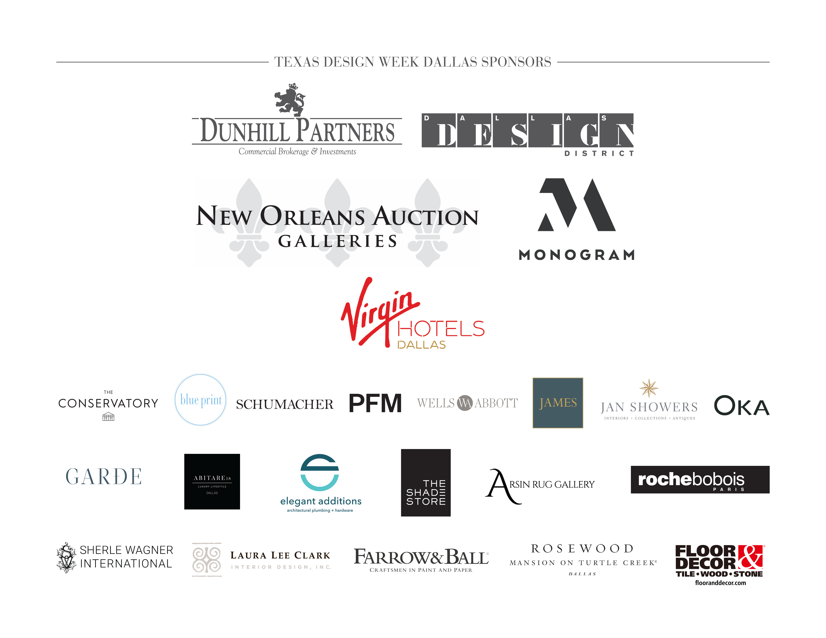 Texas Design Week Sponsors