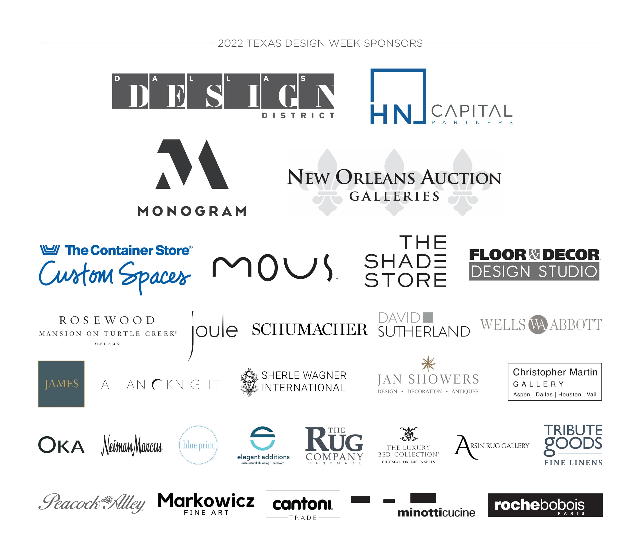 Texas Design Week Sponsors