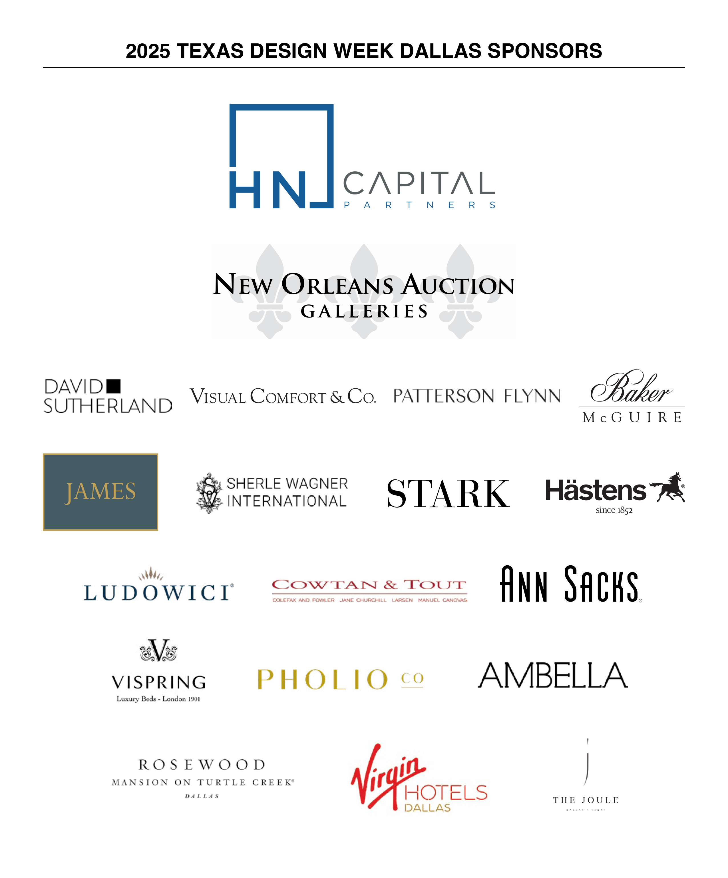 Texas Design Week Sponsors