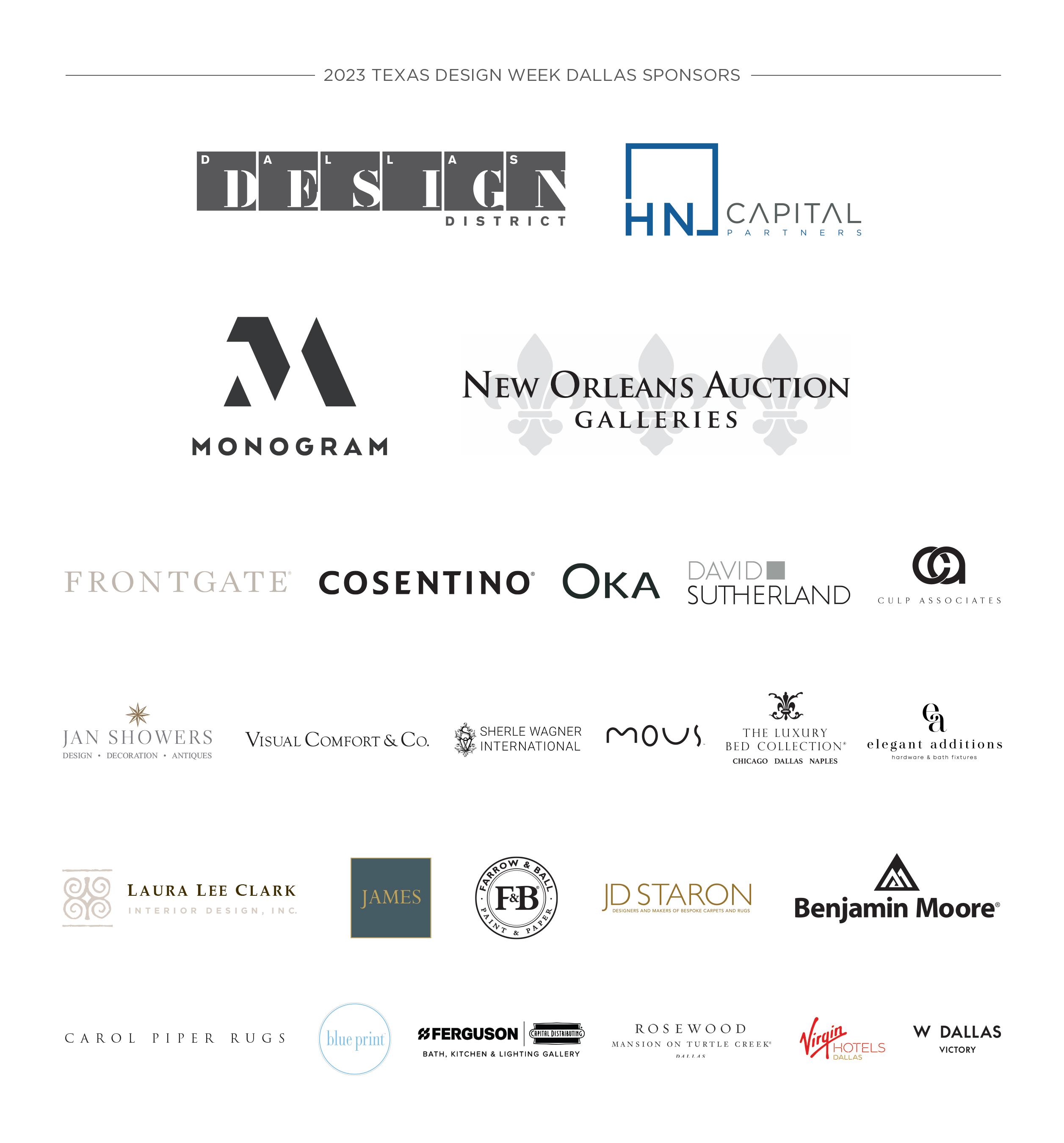 Texas Design Week Sponsors